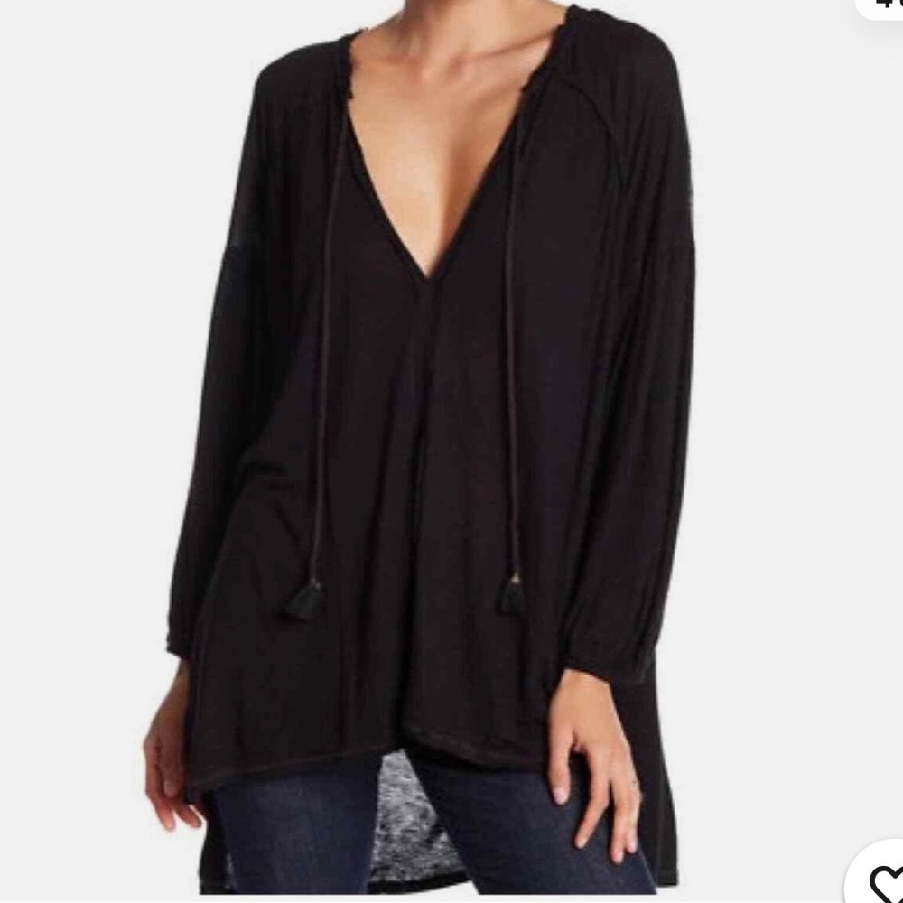 We The Free Black Long Sleeve Top